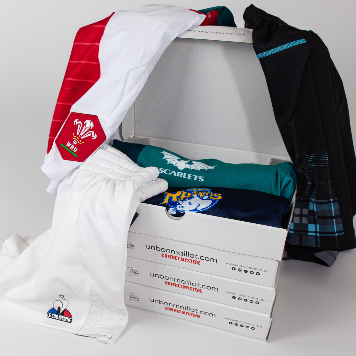 De rugby-verrassingsbox met korte broek voor kinderen 🩳