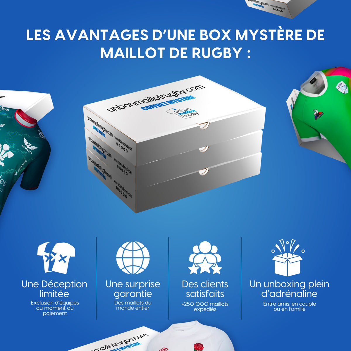 De rugby-verrassingsbox met korte broek voor kinderen 🩳