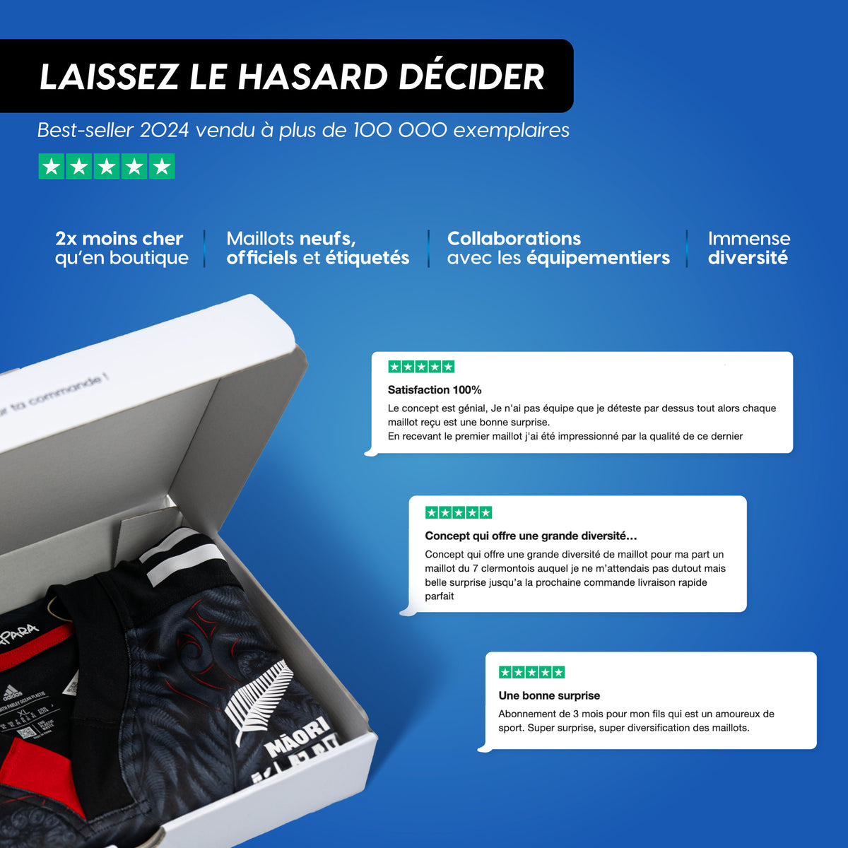 De rugby-verrassingsbox met korte broek voor kinderen 🩳