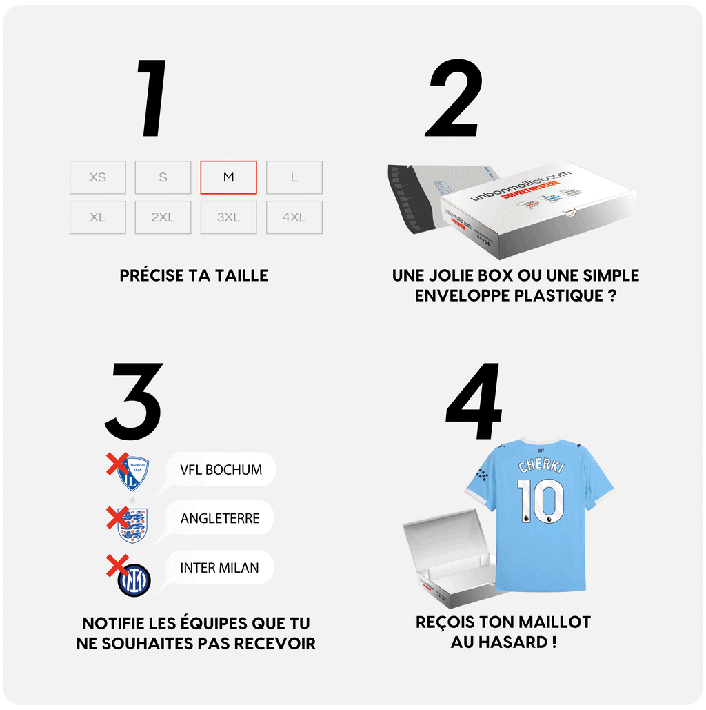 La box maillot floqué Nom + Numéro